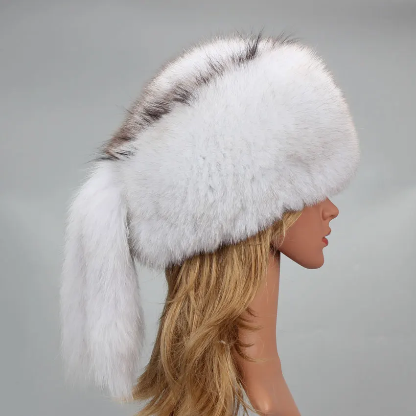 Luxury Natural Skincare - Real Fur Bomber Trapper Hat Lady
