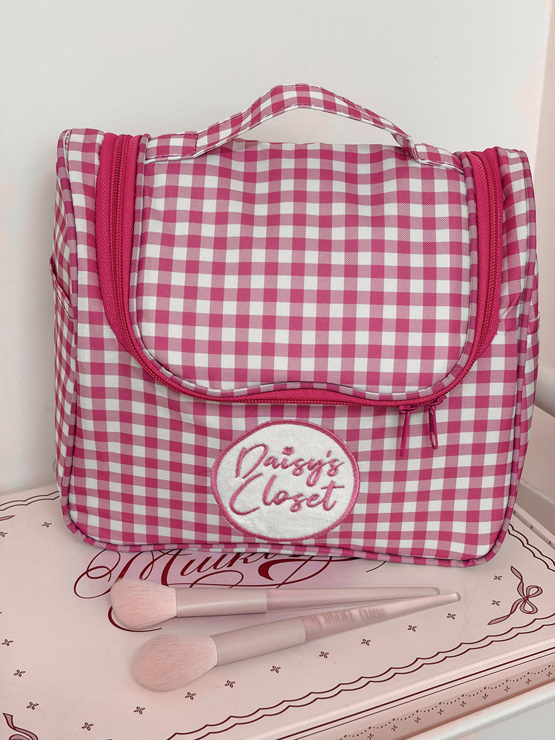 Airfriend Cute Grid Makeup Bag – обзор и цена Luxury Skincare Samples