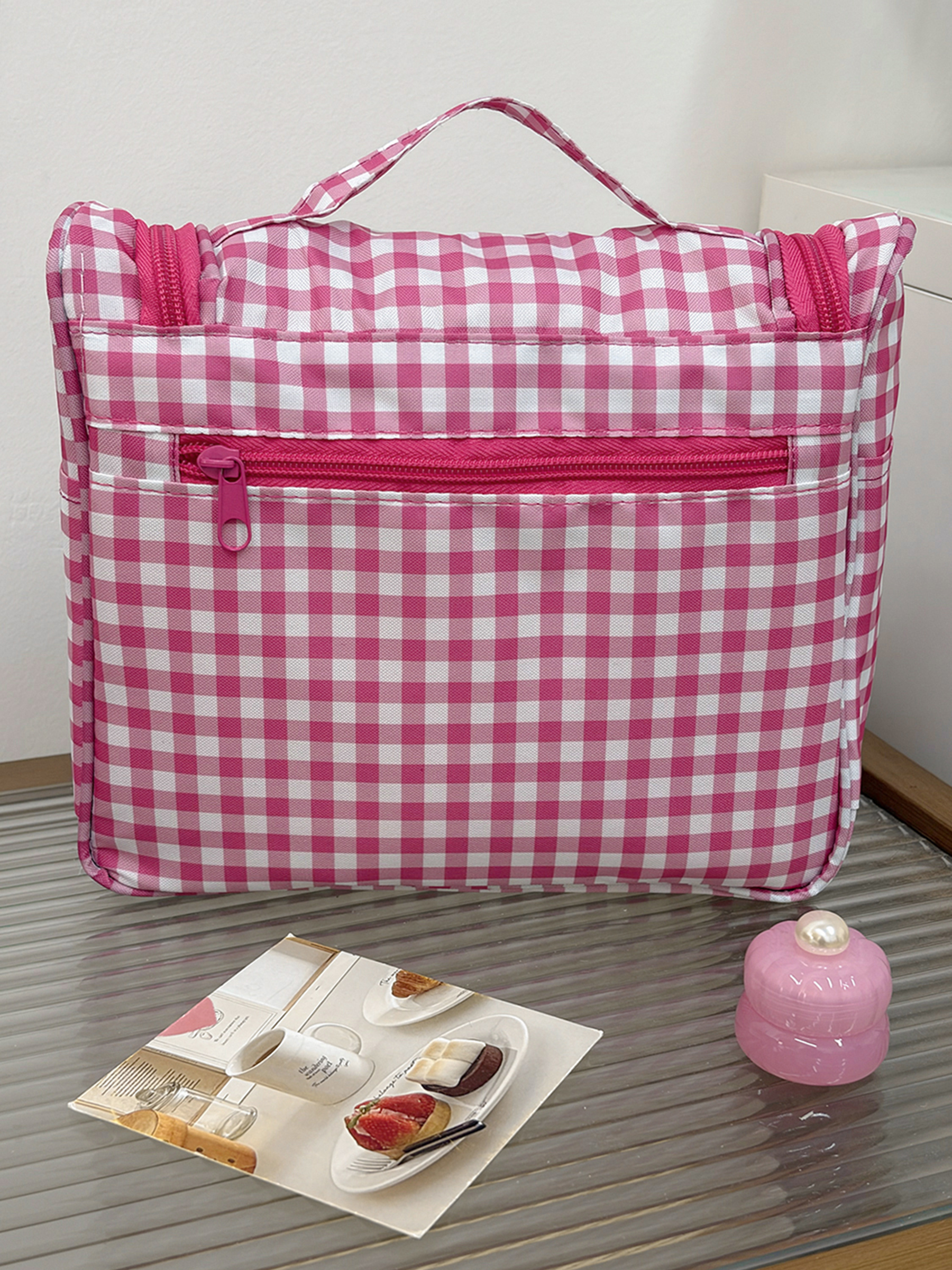 Airfriend Cute Grid Makeup Bag – обзор и цена Luxury Skincare Samples
