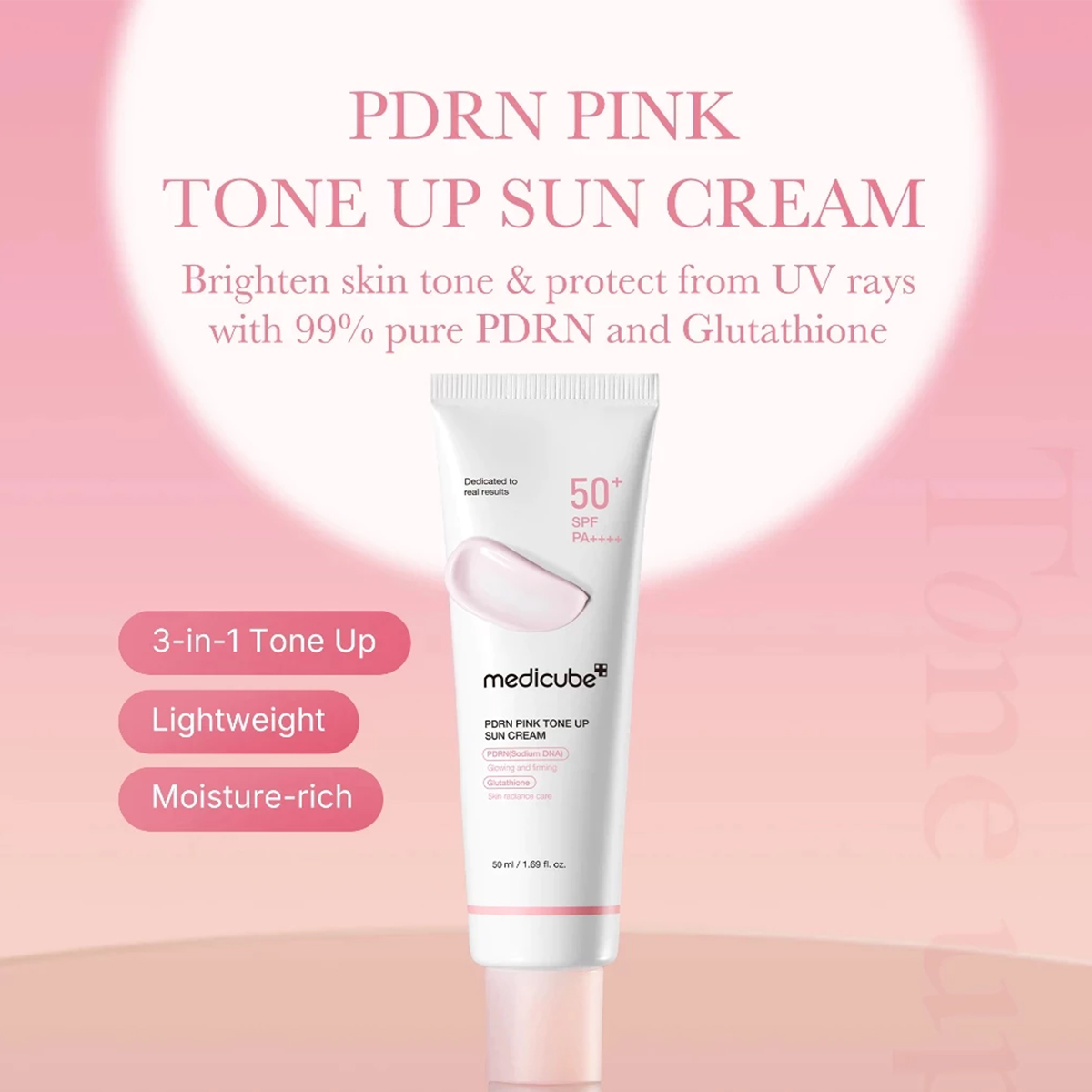 Medicube PDRN PINK TONE UP SUN – обзор и цена Luxury Skincare Korea