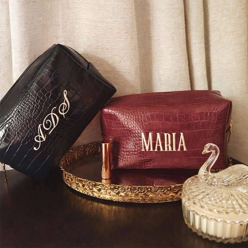 Embroidered Croc Makeup Bag Pe – обзор и цена Luxury Skincare Samples